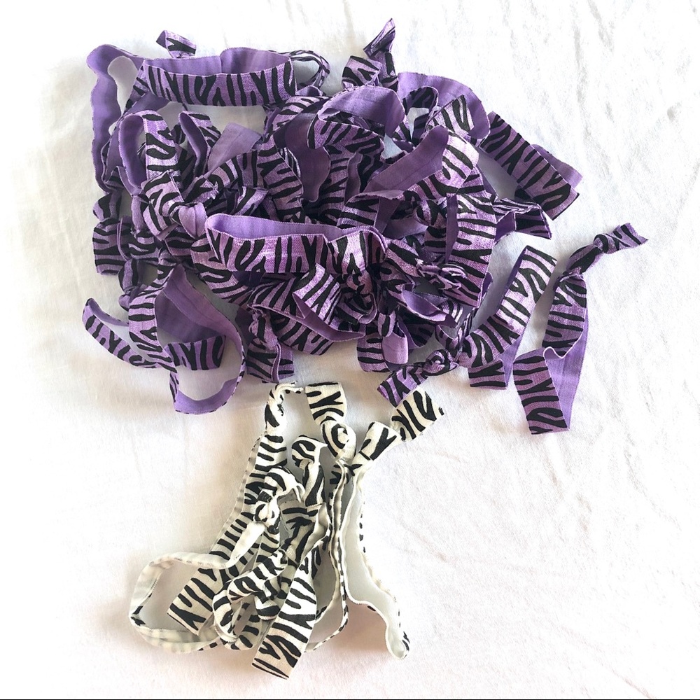 Zebra Print Hair Elastics - Picture 1 of 2